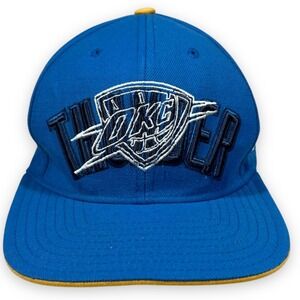 Oklahoma City OKC Adidas Hat Mens Snapback Blue Arch Baseball Cap‎ Thunder